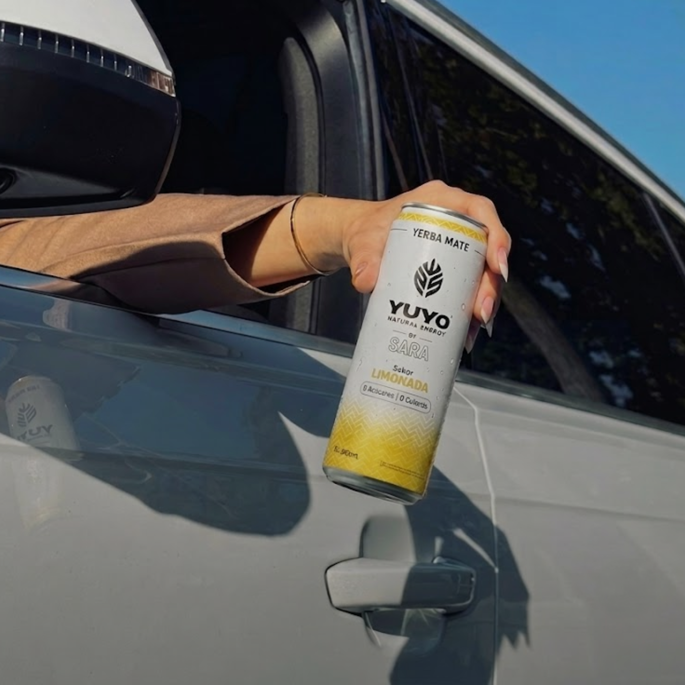 Yuyo. Energía Natural. Bebida a base de yerba mate. Sabor limonada. Energizante Saludable y Natural. Concentración, enfoque y productividad todo en una lata. Donde comprar. Donde encontrar. Puntos de Venta.