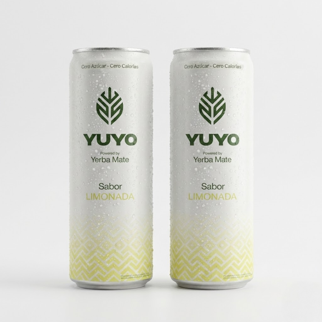 Yuyo fresco energizante natural saludable a base de yerba mate. Para energia natural, refrescante sabor a limonada.
