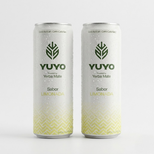 Yuyo fresco energizante natural saludable a base de yerba mate. Para energia natural, refrescante sabor a limonada.